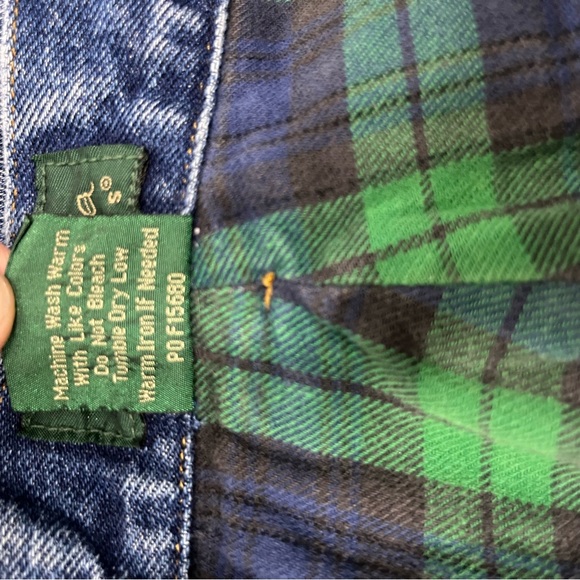 Scandia Woods Flannel Lined Worn Denim Jeans O - Picture 7 of 8